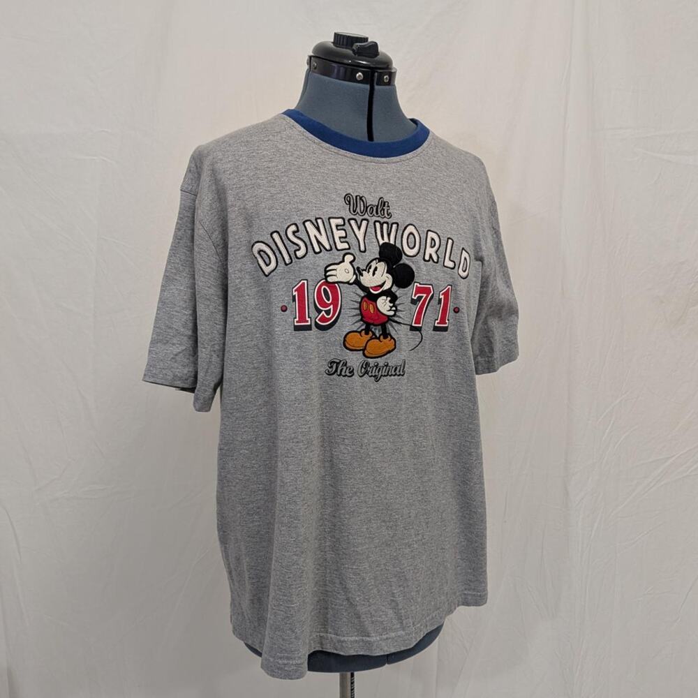 Walt Disney World Mickey Mouse “1971 The Original” gray tee, size L